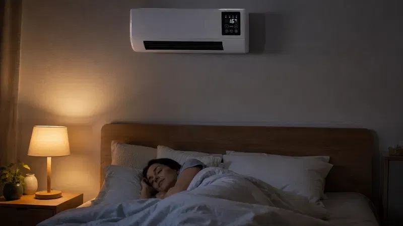 Bedroom comfort with a compact cooler overnight