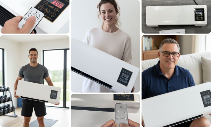 People comparing cooling comfort at home